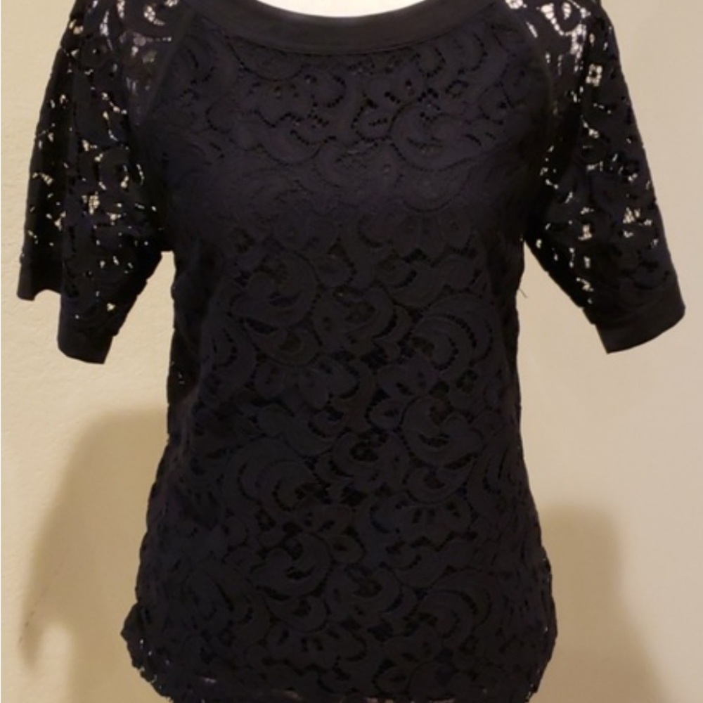 Banana Republic Black Lace Tank Top